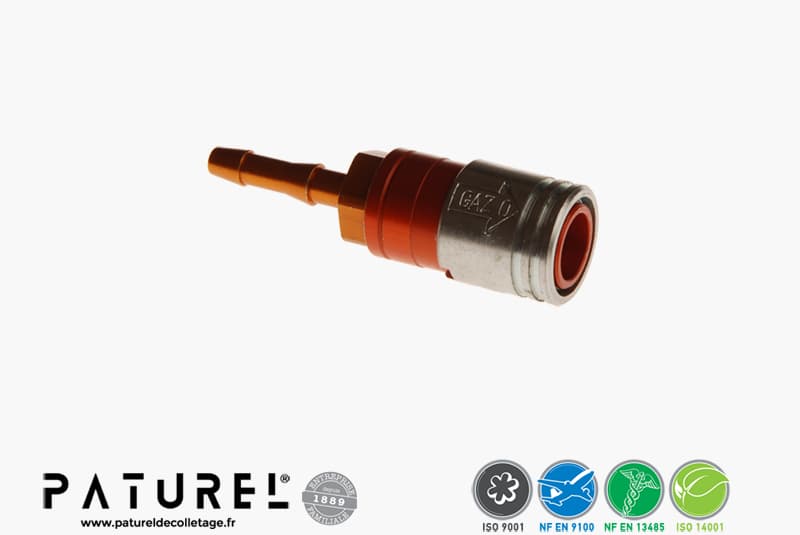 Usinage et assemblage raccord de gaz complet